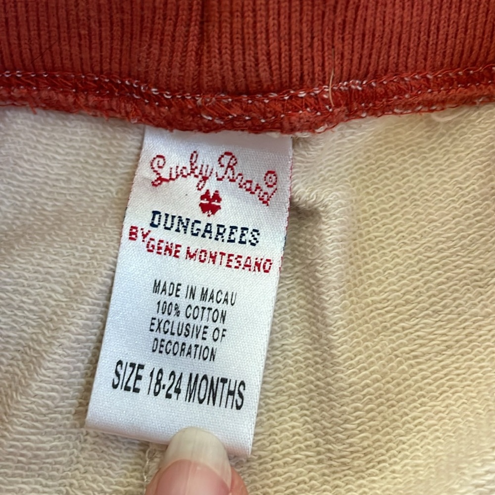 Lucky Brand girls crop sweats tattoo print - Picture 4 of 8
